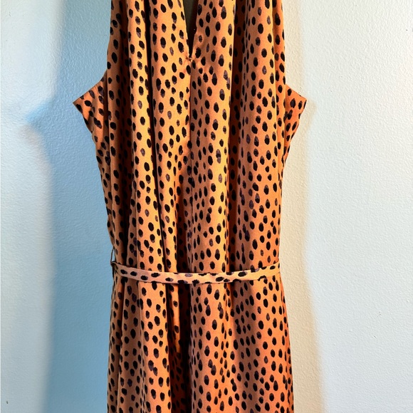 Banana Republic, sleeveless, polka dot, dress, with tie , size medium. - Picture 3 of 7